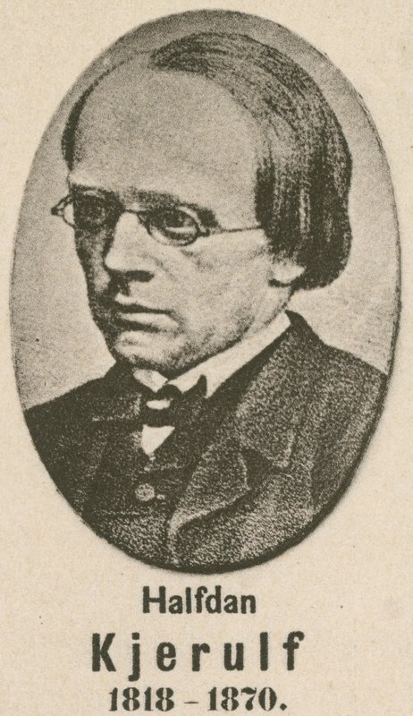 Halfdan Kjerulf (gravür) by English School