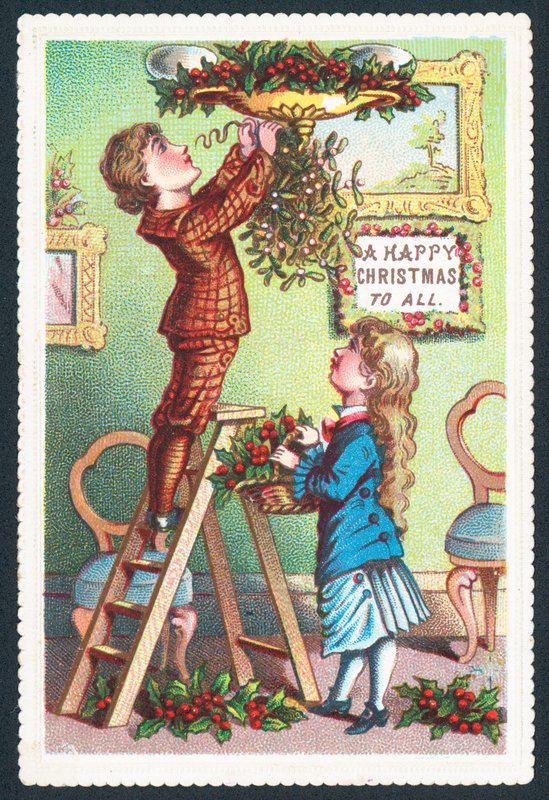 Ökse otunu asmak, Noel Kartı by English School