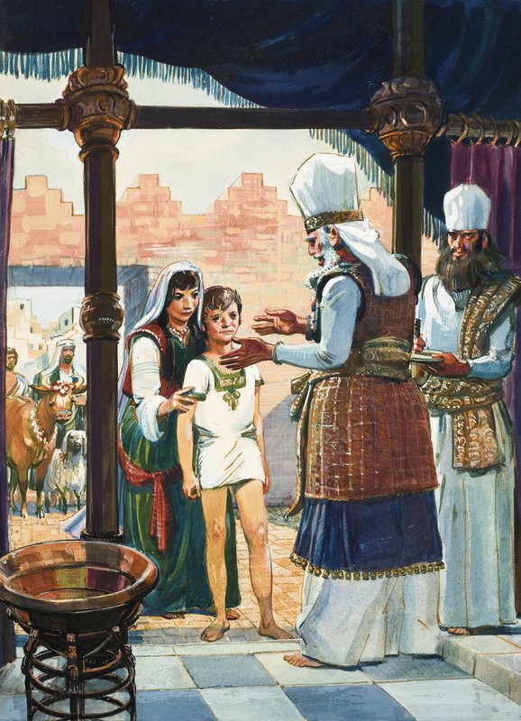 Hannah, oğlu Samuel ile by English School