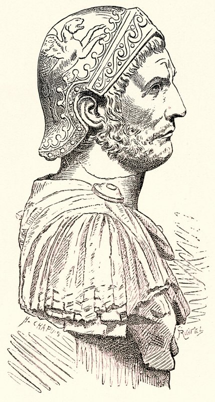 Hannibal, Victor Duruy tarafından Roma Tarihinden bir çizim, 1884
