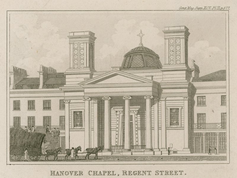 Hanover Şapeli, Regent Caddesi, Londra by English School