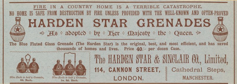Harden Star Grenades, reklam by English School