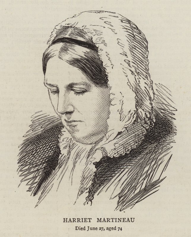 Harriet Martineau (gravür) by English School