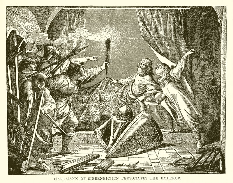 Siebeneichen'li Hartmann İmparatoru Kişileştirir by English School