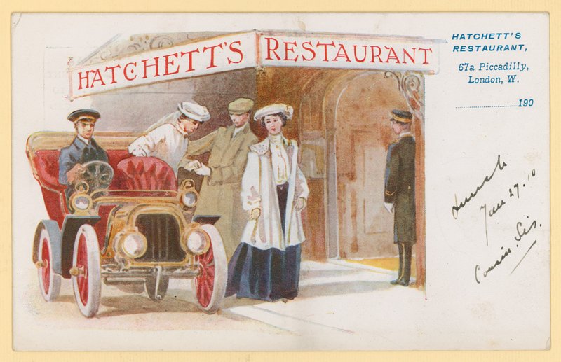 Hatchetts Restoranı, 67a Piccadilly, Londra by English School