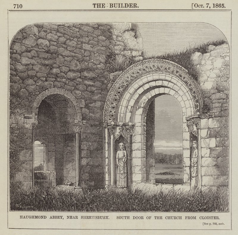 Haughmond Manastırı, Shrewsbury yakınlarında, Cloister