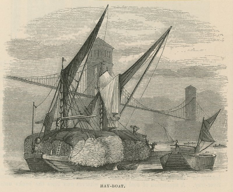 Thames üzerinde saman teknesi by English School