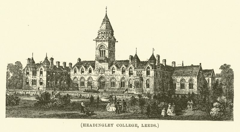 Headingley College, Leeds (gravür) by English School