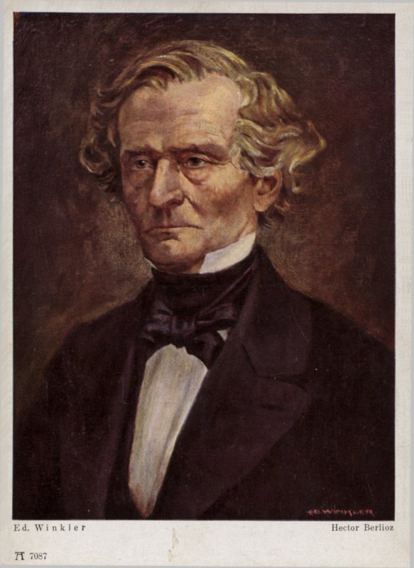Hector Berlioz, Fransız Romantik besteci (1803-1869) by English School