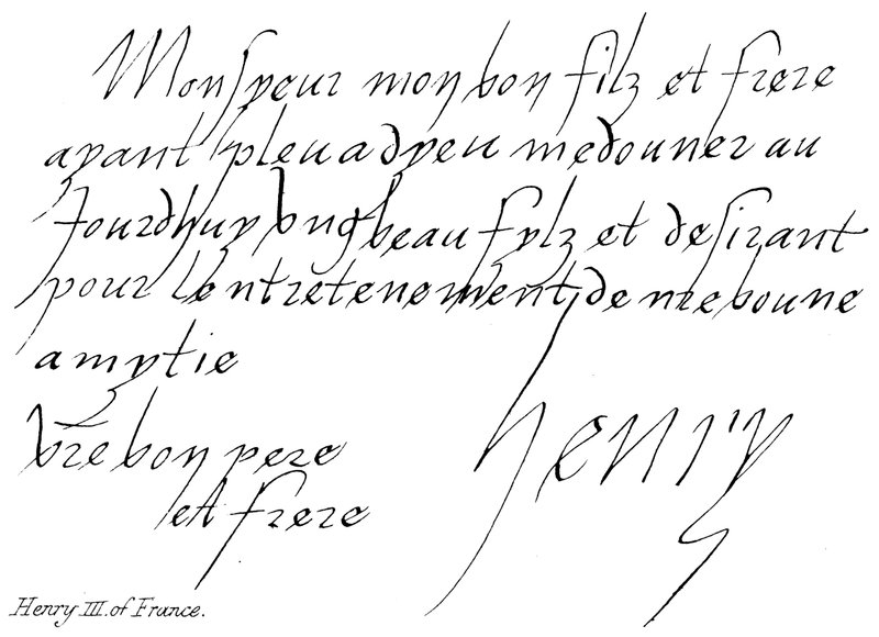 Fransa Henry III by English School