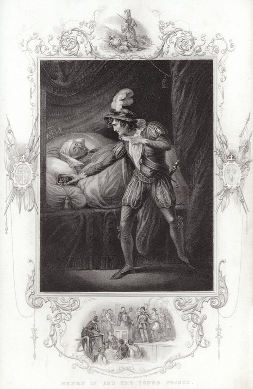 Henry IV ve genç prens by English School