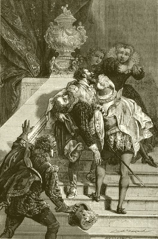 Henry IV yaralandı, Louvre