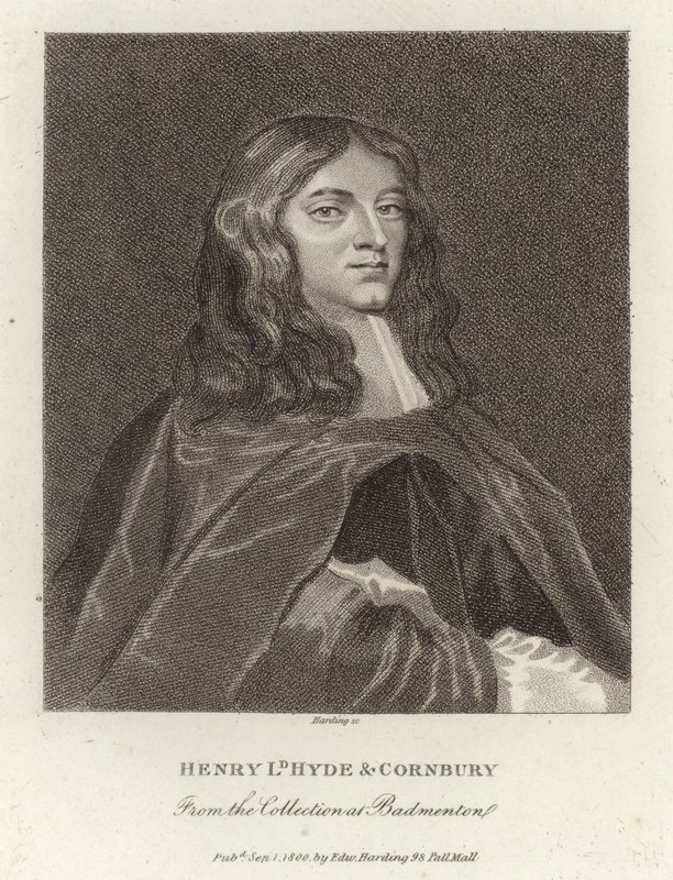 Henry Lord Hyde ve Cornbury by English School