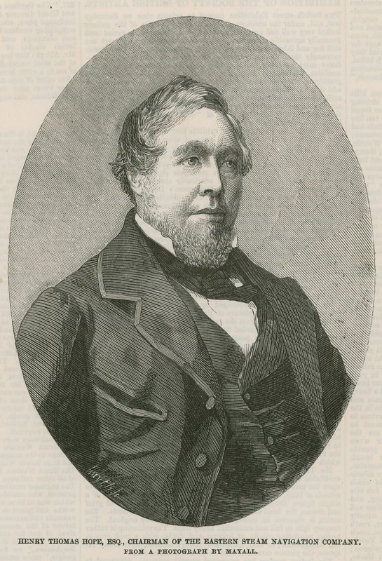 Doğu Buharlı Navigasyon Şirketi Başkanı Henry Thomas Hope by English School
