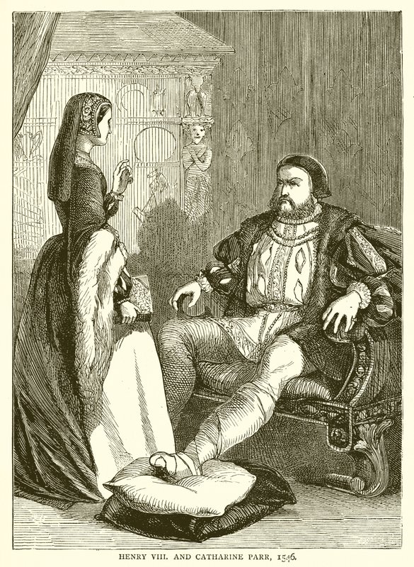 Henry VIII ve Catharine Parr, 1546 by English School