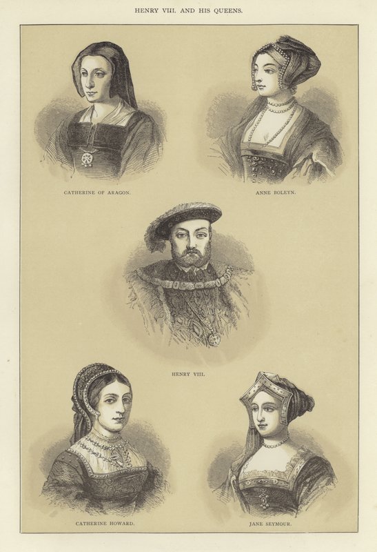 Henry VIII ve Kraliçeleri by English School