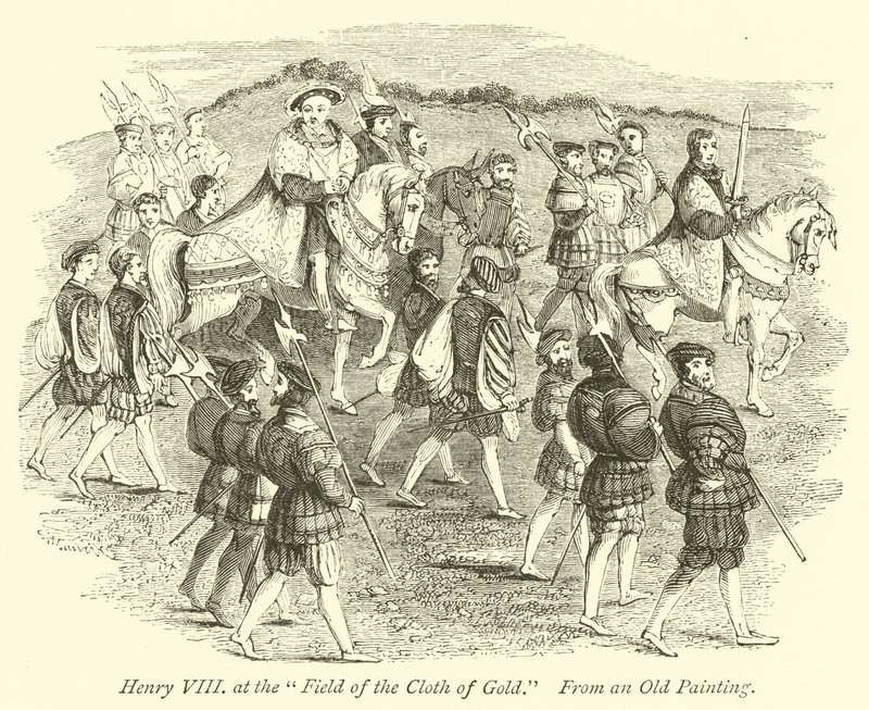 Altın Kumaş Tarlasında Henry VIII by English School