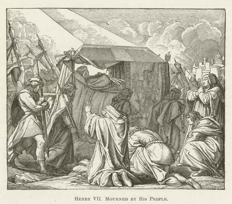 Henry VII, Halkının Yasını Tuttu by English School