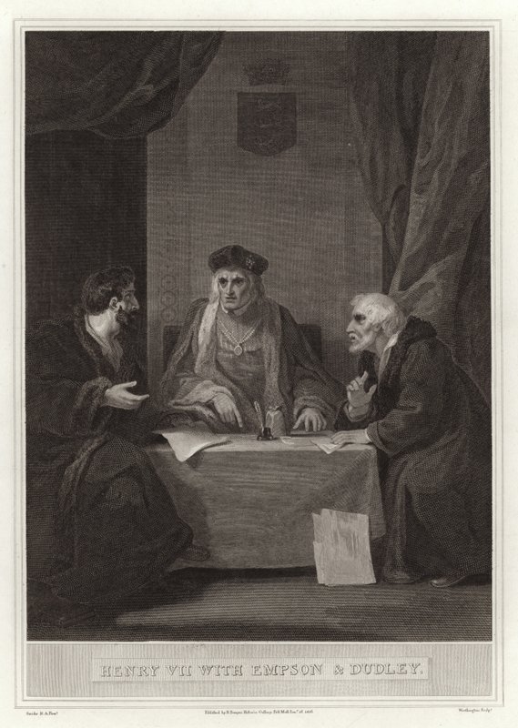 Empson ve Dudley ile Henry VII by English School