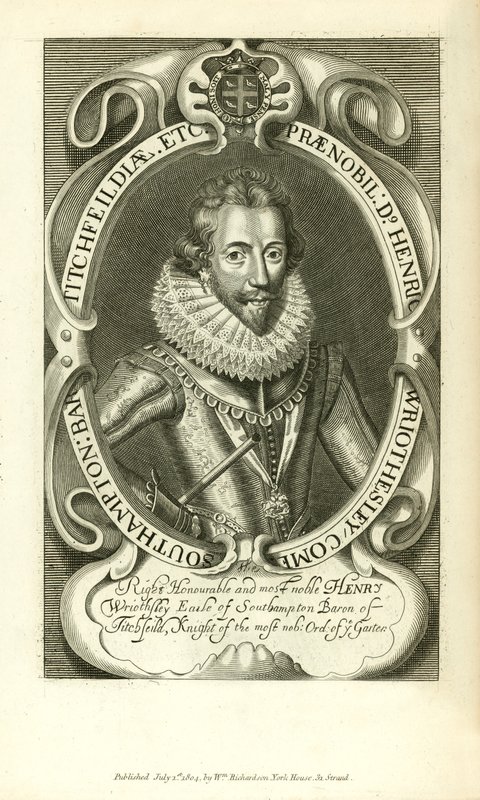 Henry Wriothsley, Southampton Kontu by English School