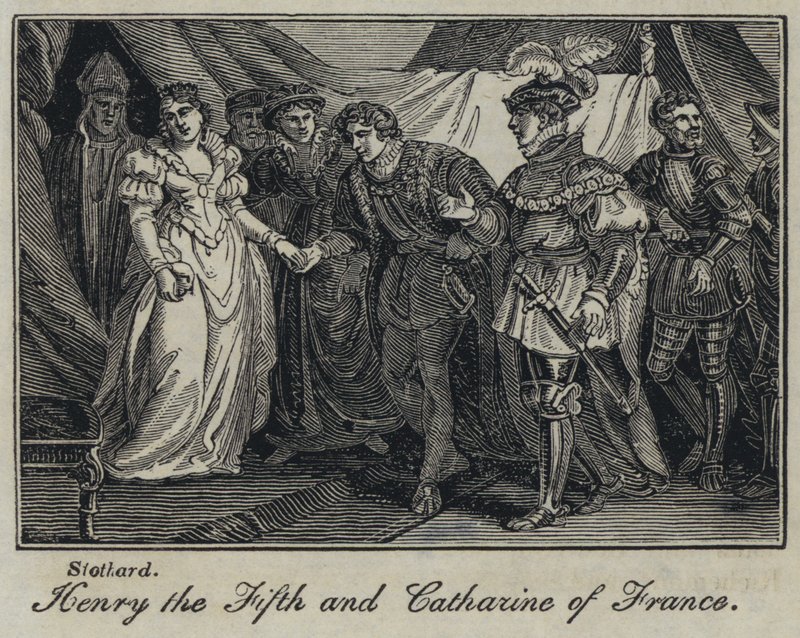 Beşinci Henry ve Fransa'nın Catharine by English School