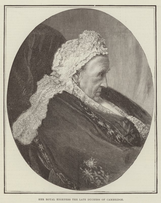 Ekselansları Cambridge merhum Düşesi (gravür) by English School