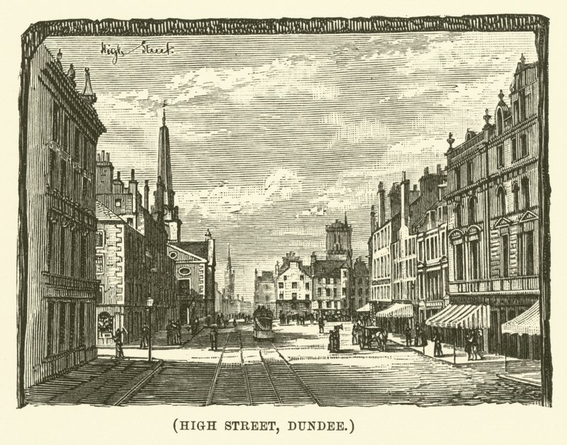 High Street, Dundee (gravür) by English School