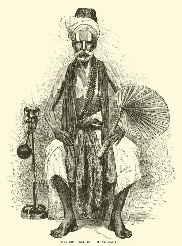 Hindu dini dilenci by English School