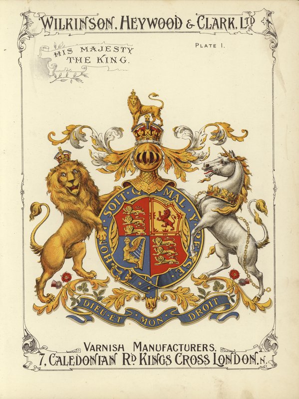 Majesteleri Kral (chromolitho) by English School