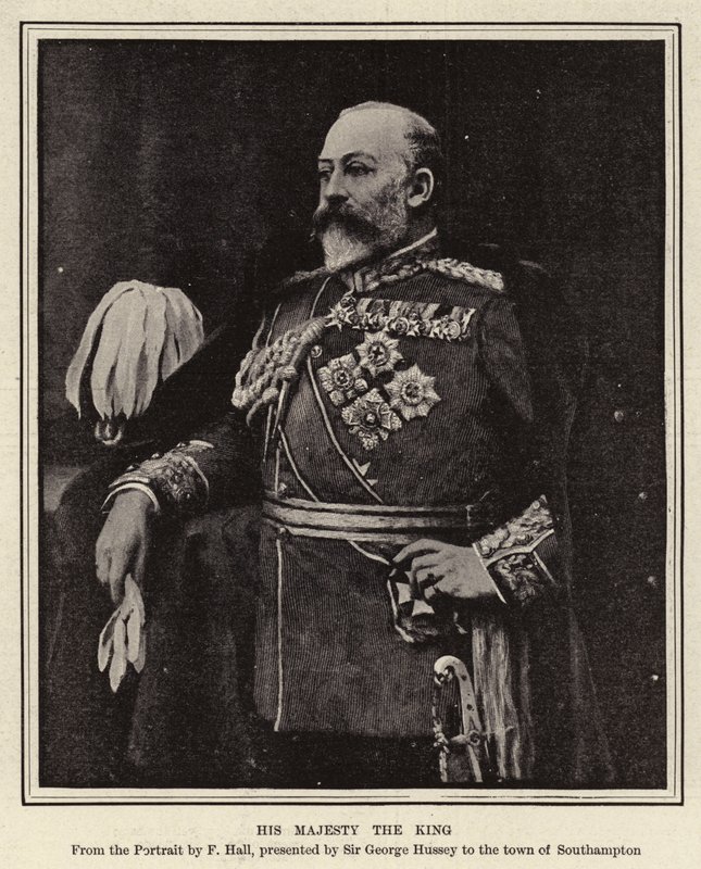 Majesteleri Kral (gravür) by English School