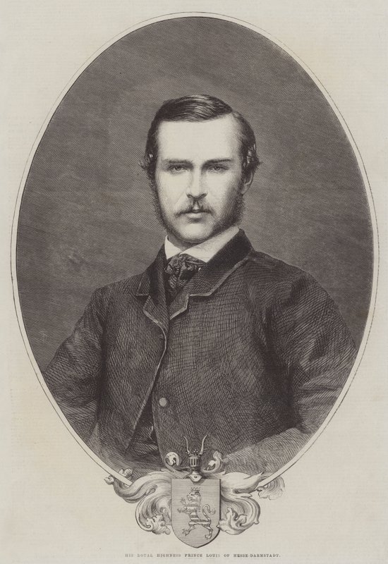 Ekselansları Hesse-Darmstadt Prensi Louis (gravür) by English School