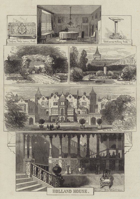 Hollanda Evi (gravür) by English School