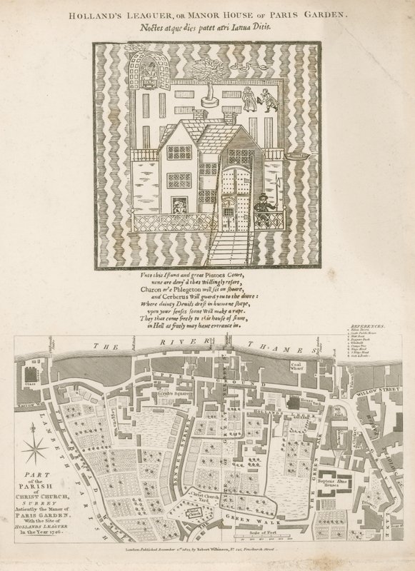 Hollands Leaguer veya Paris Garden Malikanesi, Christ Church, Surrey by English School