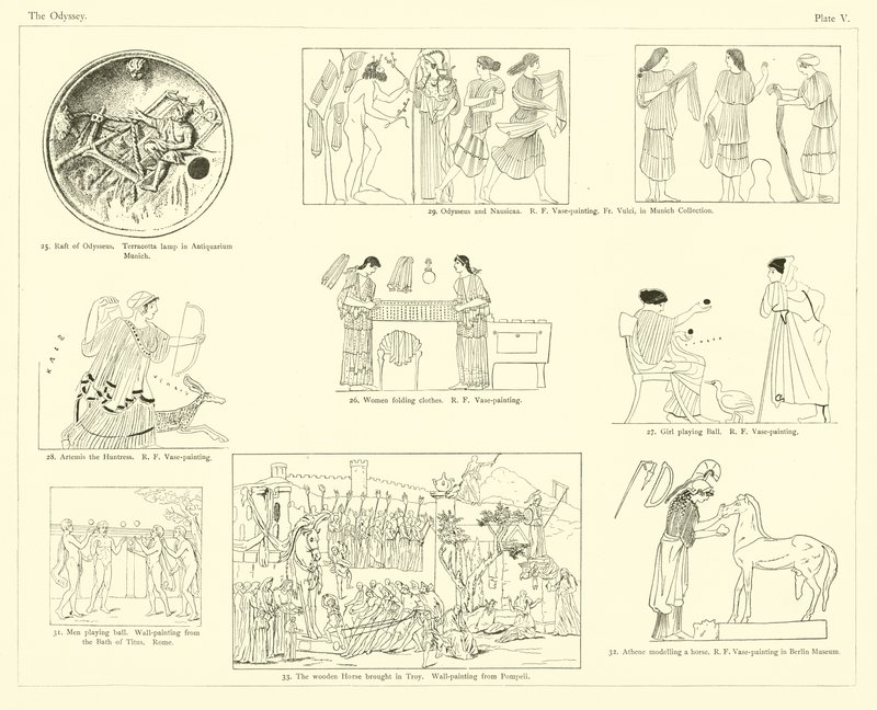 Homeros Odyssey by English School