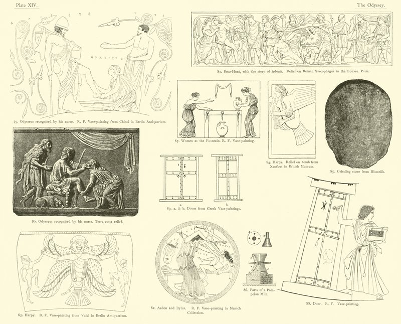 Homeros Odyssey by English School