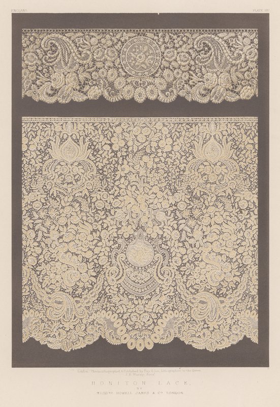 Honiton Lace, Messrs Howell James and Co, Londra by English School