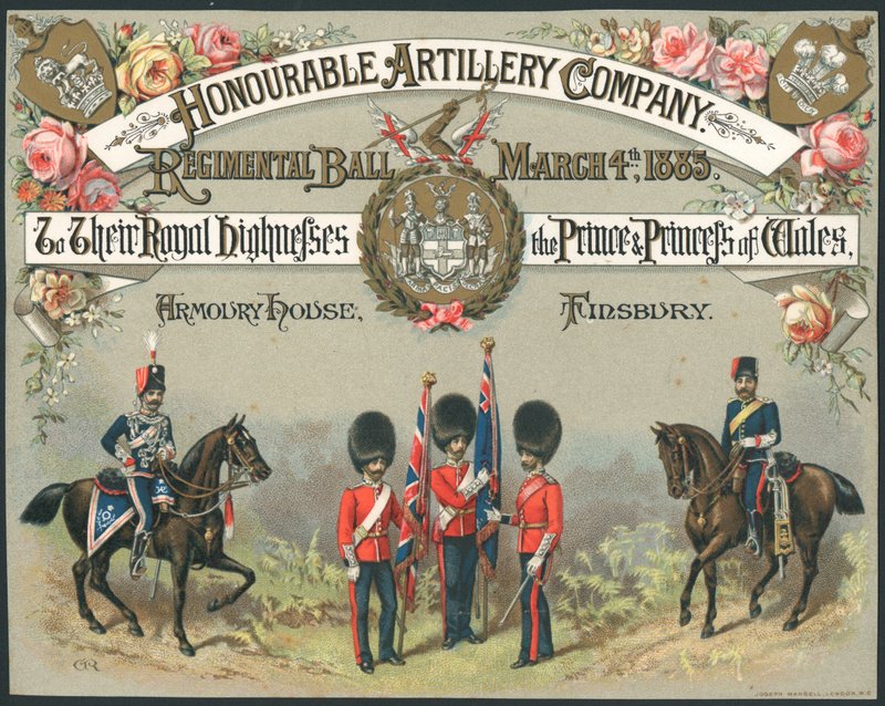 Saygıdeğer Topçu Bölüğü, Alay Balosu, 4 Mart 1885 by English School