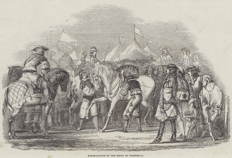 II. Charles Döneminde At Yarışı by English School