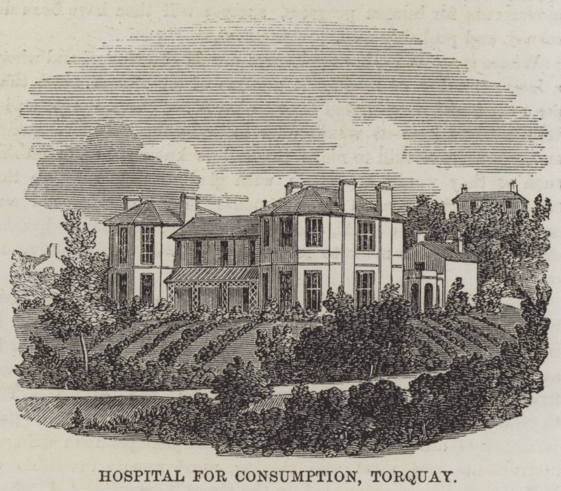 Tüketim Hastanesi, Torquay (gravür) by English School