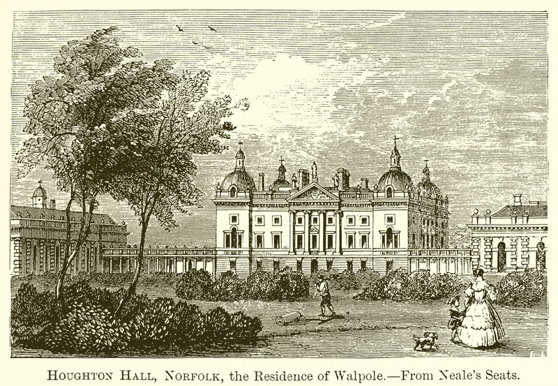 Houghton Hall, Norfolk, Walpole Rezidansı by English School