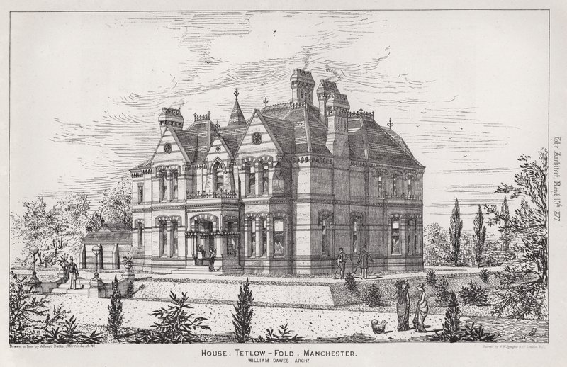 Ev, Tetlow, Fold, Manchester (gravür) by English School