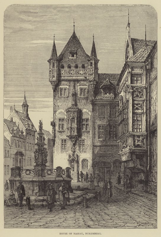 Nassau Evi, Nürnberg (gravür) by English School