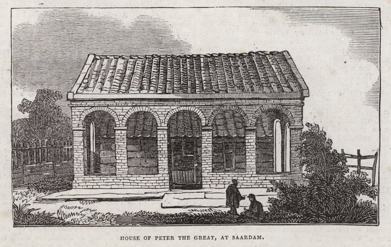 Büyük Peter Evi, Saardam (gravür) by English School