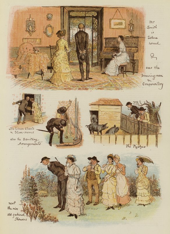 Tankerville Smith bir Kır Kulübesini nasıl aldı (chromolitho) by English School