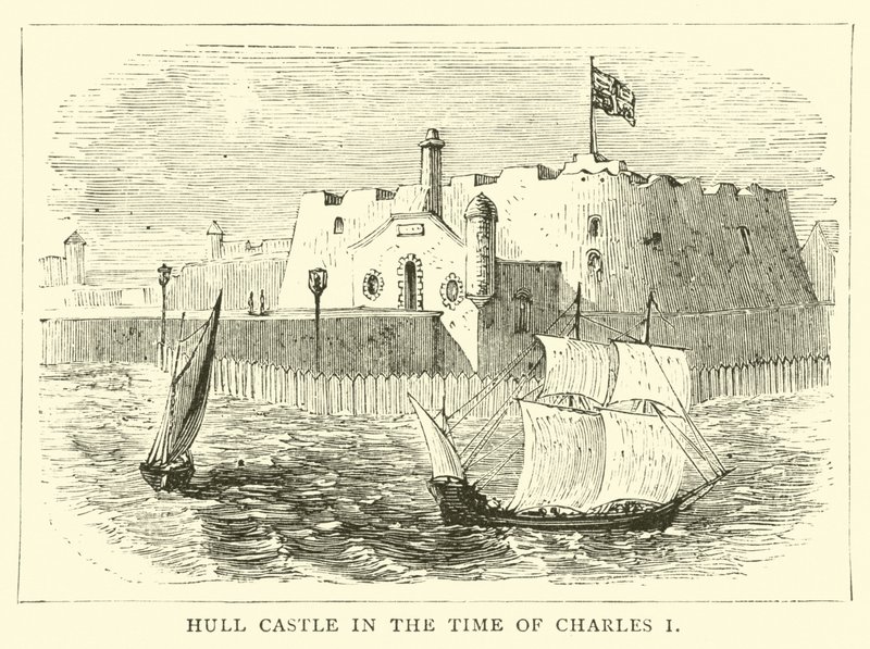 Charles I Zamanında Hull Kalesi by English School