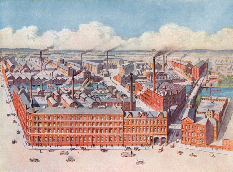 Huntley & Palmers Bisküvi Fabrikası, Reading, İngiltere by English School