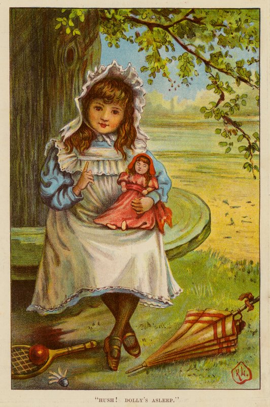 "Sus! Dolly uyuyor" (renkli taş) by English School