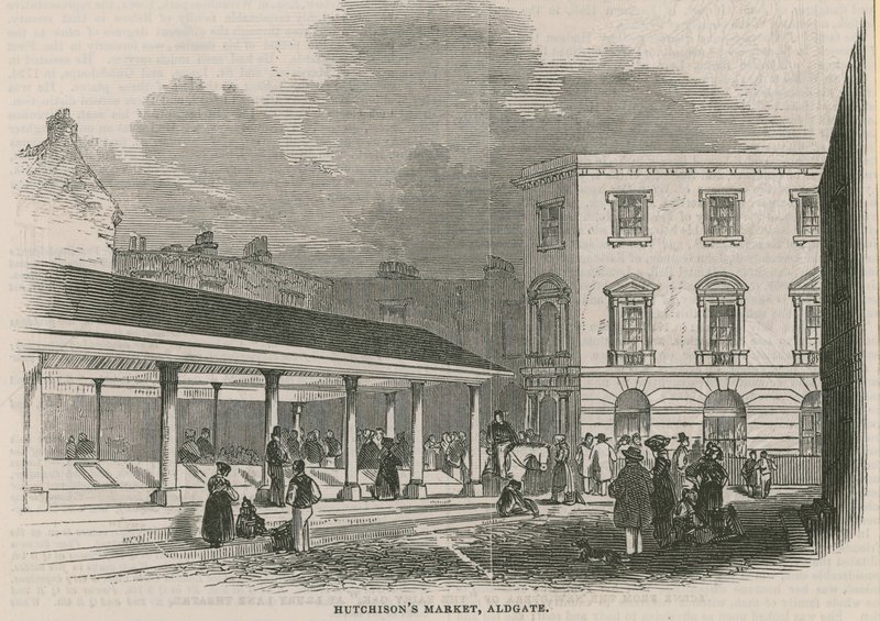 Hutchinsons Pazarı, Aldgate, Londra by English School