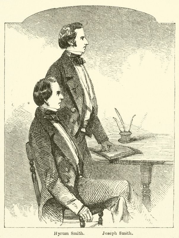 Hyrum Smith, Joseph Smith (gravür) by English School