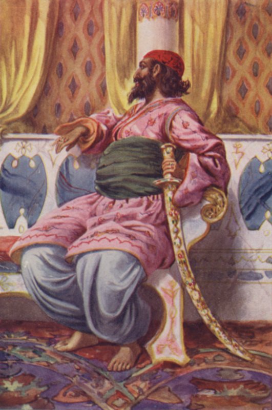 Ali Baba ve Kırk Haramiler için çizim (renkli taş) by English School